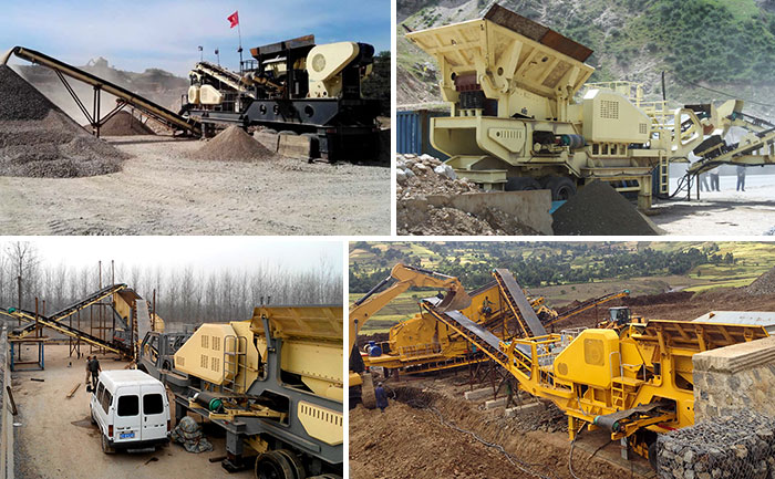 Mobile Jaw Crusher Work Site