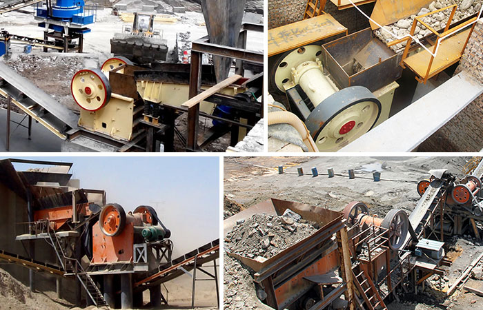 Aggregate Jaw Crusher Work Site