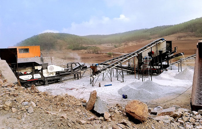 Granite Mobile Crushing Plant Site